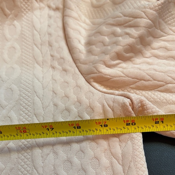 SHEIN Hooded Sweater with Feathery Lace Bottom light tan Medium - Picture 11 of 13